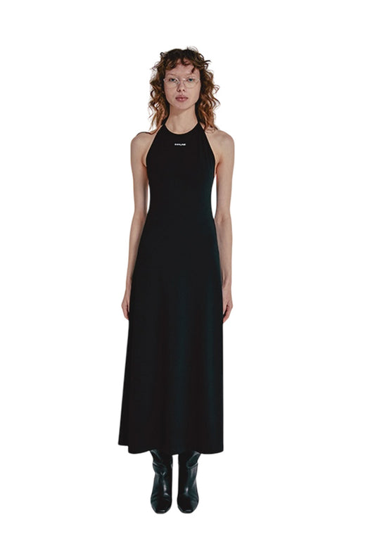 Halter Neck Dress BLACK