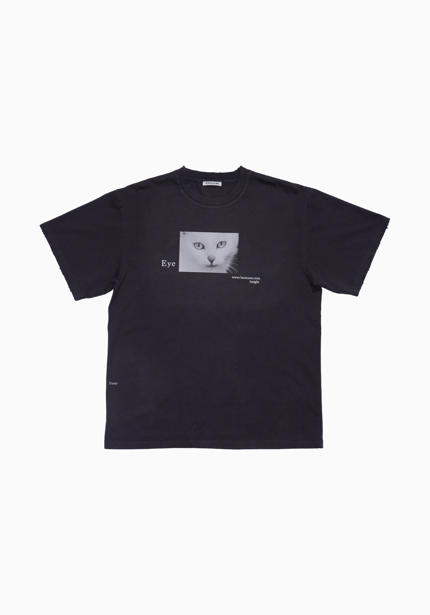 Pussy Cat Tee CHARCOAL